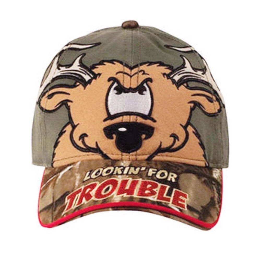 RealTree Lookin’ For Trouble Hat Buck Wear Trucker Cap Camouflage Hunter OSFM